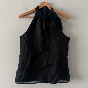Forever 21 Y2K 2000s Silk Halter Top Sz M Fairy Whimsigoth Dark Romantic